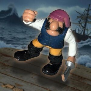1996 Fisher-Price Great Adventures Pirate Purple Bandana A45
